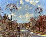 Camille Pissarro Rue de Louveciennes 1872 painting
